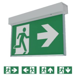GELS-EX1 1W LED Emergency Exit Sign, 3hr