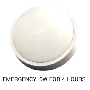 15W OrbitX Rhea Emergency Bulkhead IP54 2000 lumens